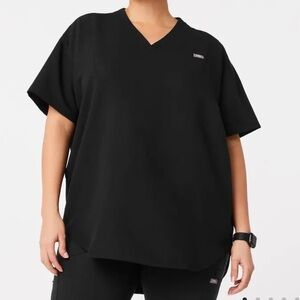 Figs Black Halle Scrub Tunic Top XXL
